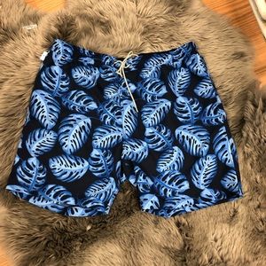 Kirkland Men’s Swim Short: Blue Leaf (PM1057)